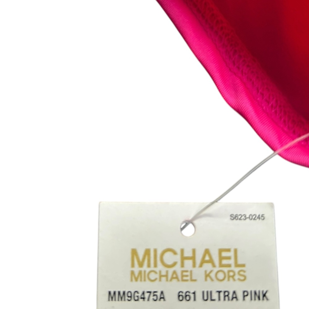 🩷 SOLD MICHAEL KORS Long Sleeve Zip Front One Piece rashguard surf swimsuit NWT - Picture 11 of 11